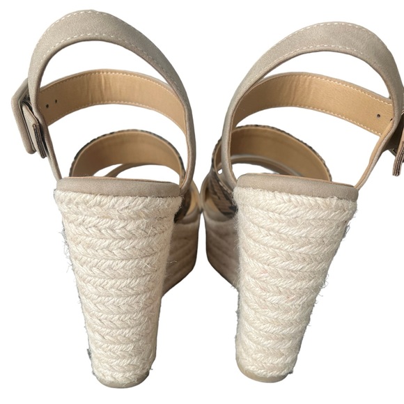 Soda Wedge Espadrille Sandal Excellent Condition Size 7 - Picture 5 of 9